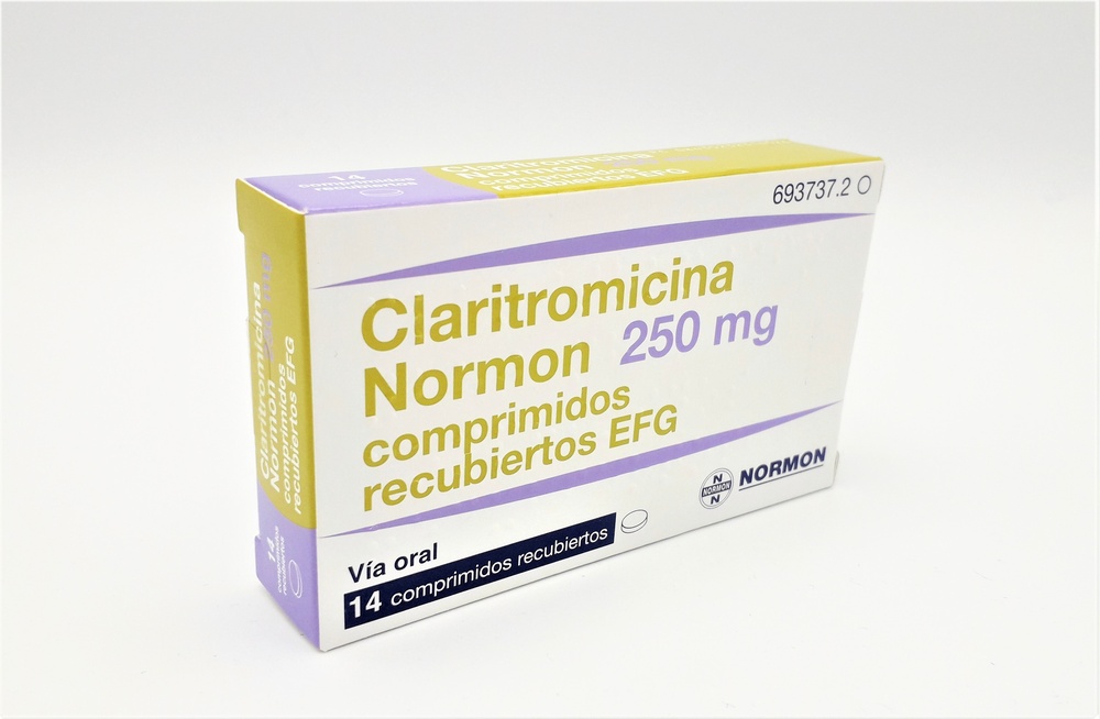 CLARITROMICINA NORMON 250 mg COMPRIMIDOS REVESTIDOS