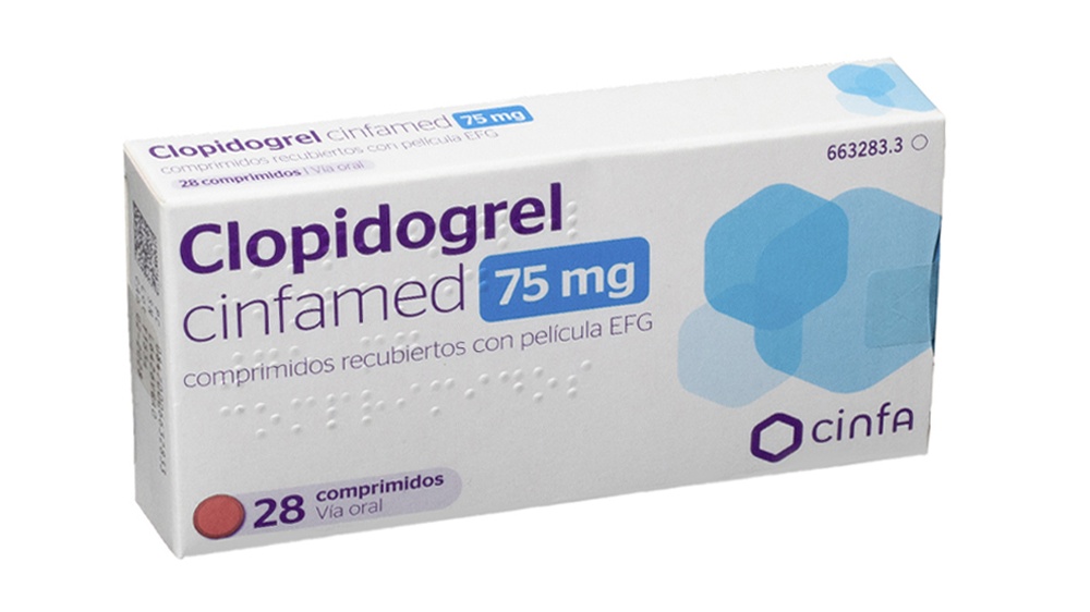 CLOPIDOGREL CINFAMED 75 mg COMPRIMIDOS REVESTIDOS POR PELÍCULA