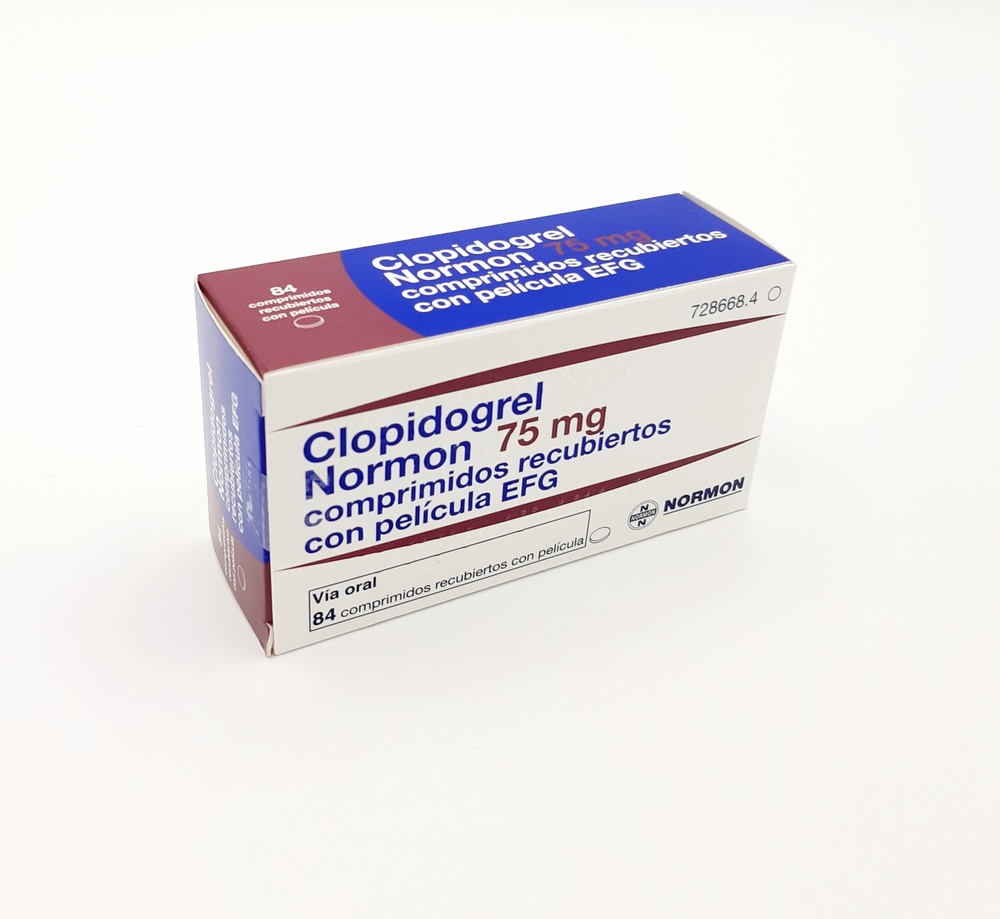 CLOPIDOGREL NORMON 75 mg COMPRIMIDOS REVESTIDOS POR PELÍCULA