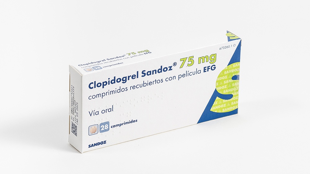CLOPIDOGREL SANDOZ 75 mg COMPRIMIDOS REVESTIDOS POR PELÍCULA