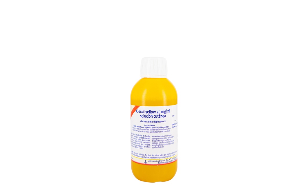 CLORXIL YELLOW 20 mg/ml SOLUÇÃO CUTÂNEA