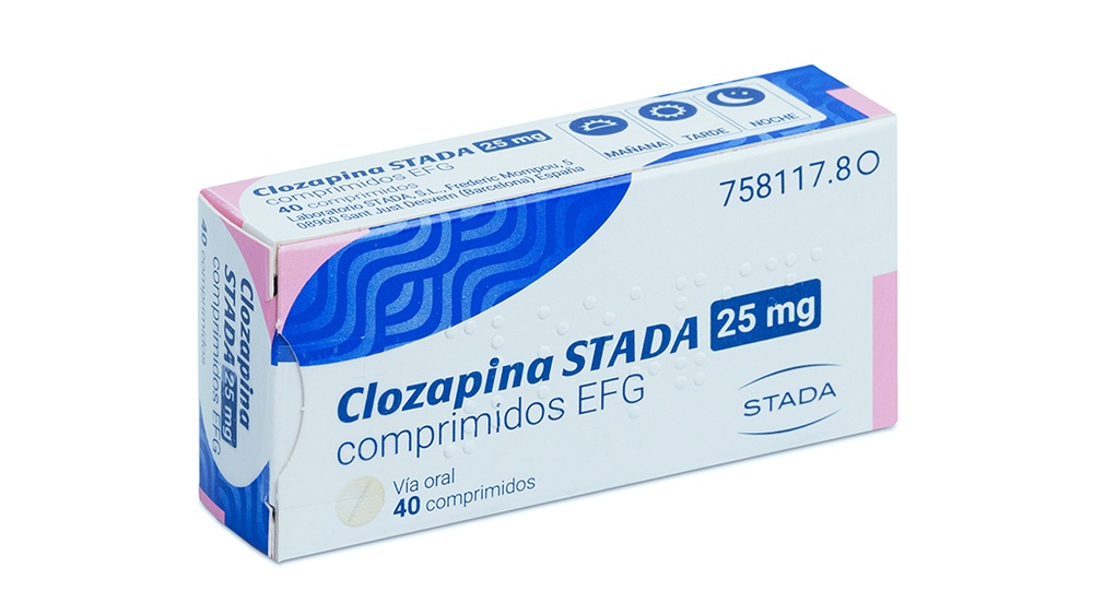 CLOZAPINA STADA 25 mg COMPRIMIDOS