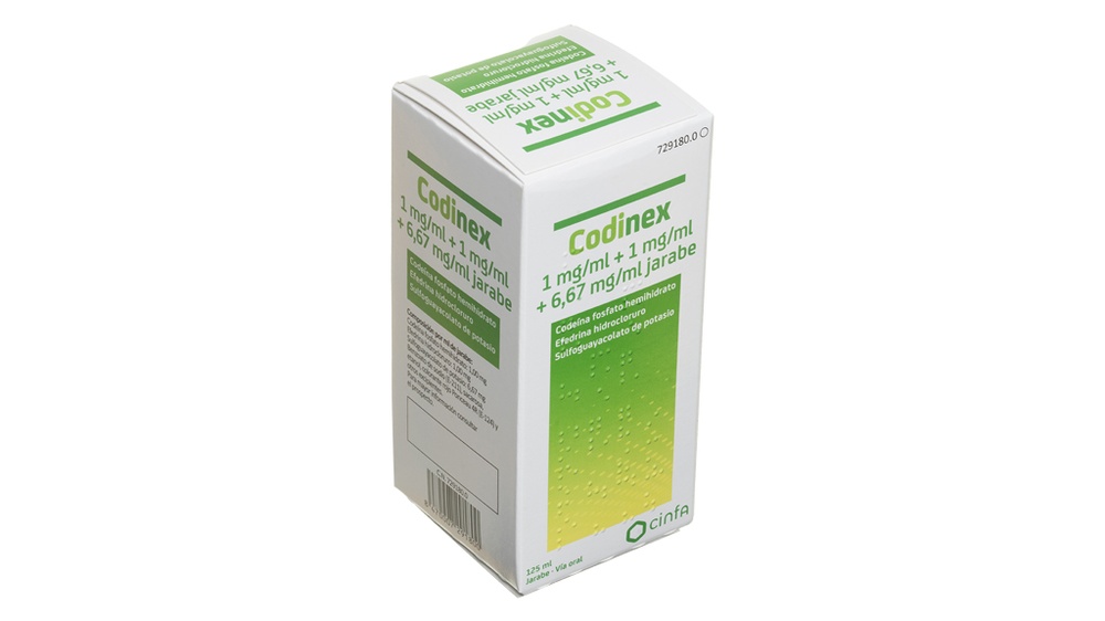 CODINEX 1 mg/mL + 1 mg/mL + 6,67 mg/mL XAROPE