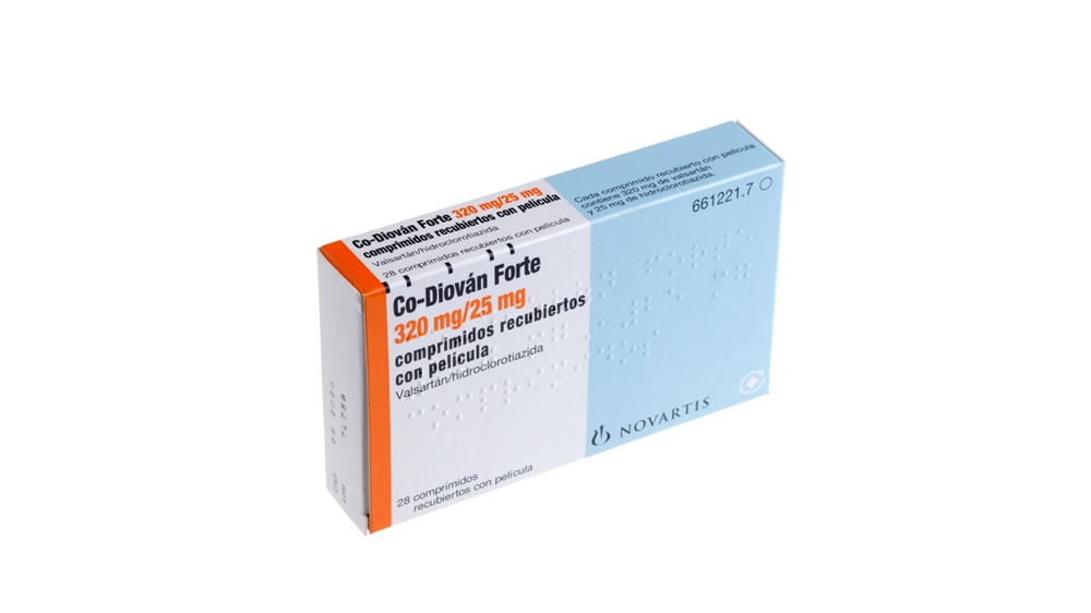CO-DIOVAN FORTE 320 mg/25 mg COMPRIMIDOS REVESTIDOS POR PELÍCULA
