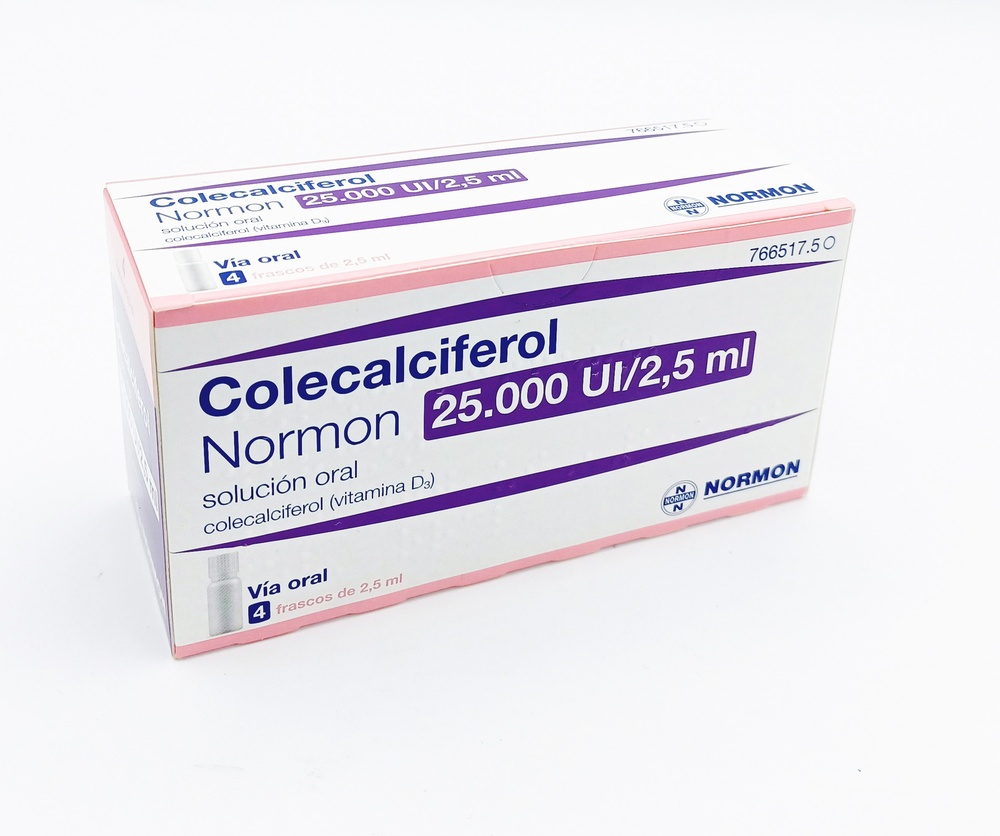 COLECALCIFEROL NORMON 25.000 UI/2,5 ML SOLUÇÃO ORAL