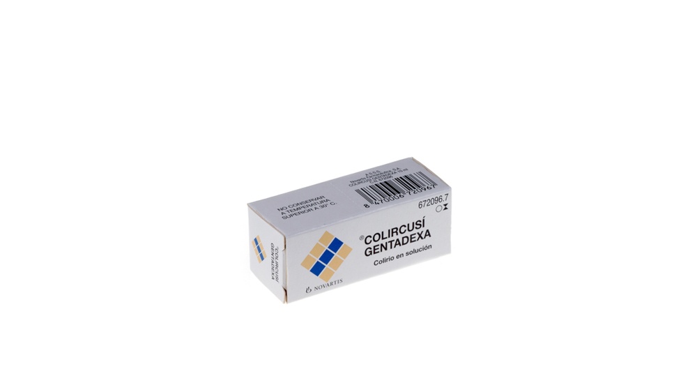 COLIRCUSI GENTADEXA 5 mg/mL + 1 mg/mL + 0,5 mg/mL COLÍRIO/GOTAS ÓTICAS EM SOLUÇÃO