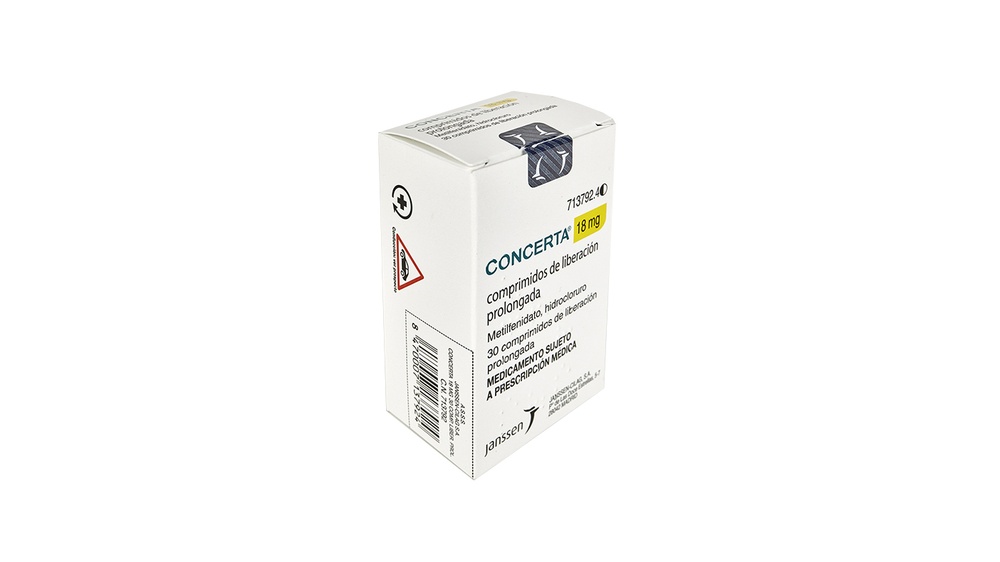 CONCERTA 18 mg COMPRIMIDOS DE LIBERTAÇÃO PROLONGADA