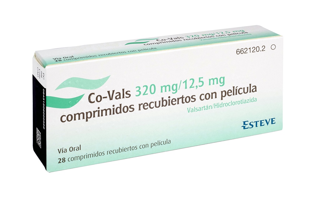 CO-VALS 320 mg/12,5 mg COMPRIMIDOS REVESTIDOS POR PELÍCULA