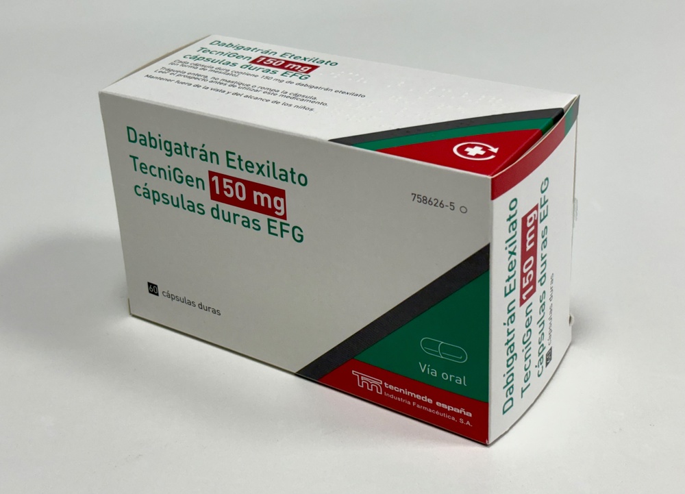 DABIGATRAN ETEXILATO TECNIGEN 150 mg CÁPSULAS DURAS