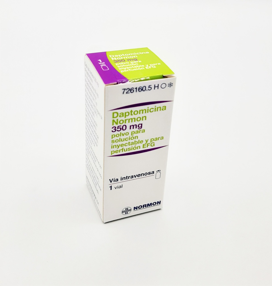 DAPTOMICINA NORMON 350 mg PÓ PARA SOLUÇÃO INJETÁVEL E PARA PERFUSÃO