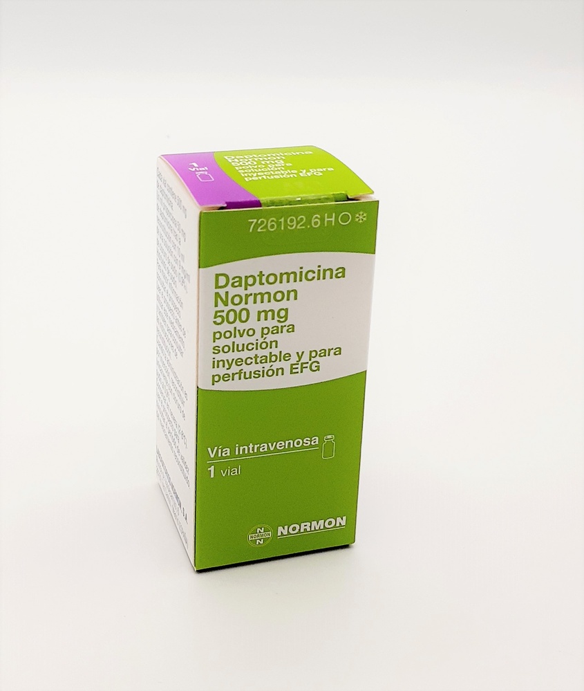 DAPTOMICINA NORMON 500 mg PÓ PARA SOLUÇÃO INJETÁVEL E PARA PERFUSÃO
