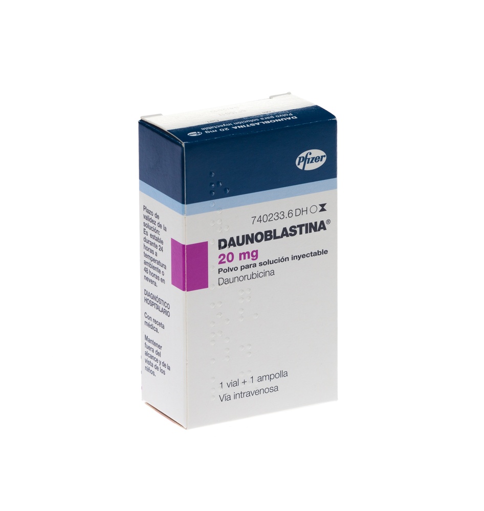 DAUNOBLASTINA 20 mg PÓ E SOLVENTE PARA SOLUÇÃO INJETÁVEL