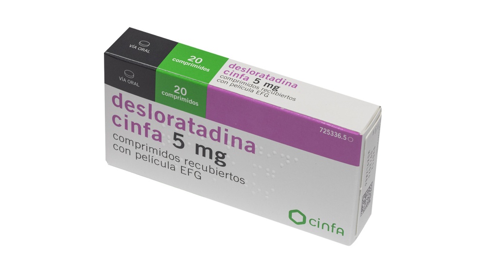 DESLORATADINA CINFA 5 mg COMPRIMIDOS REVESTIDOS POR PELÍCULA