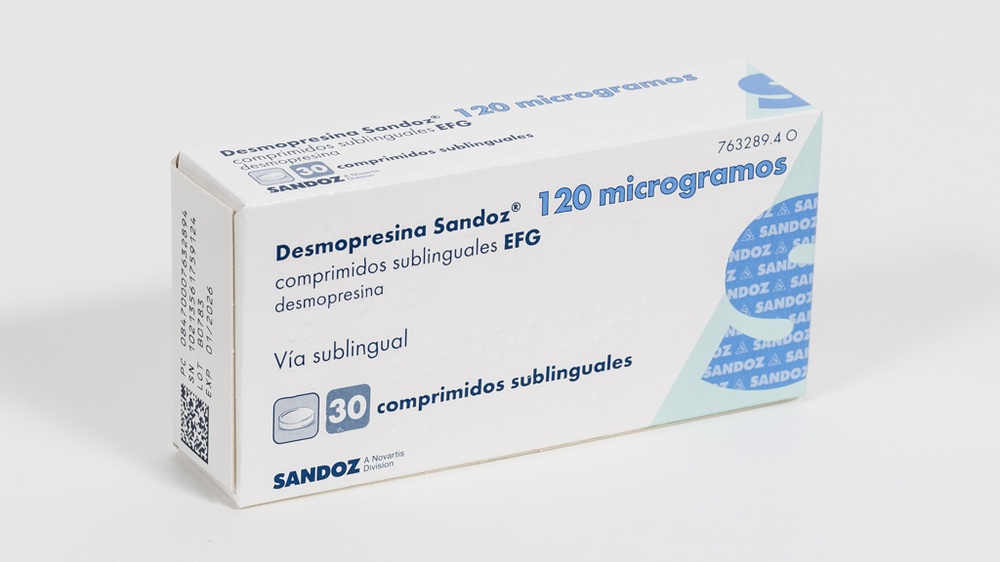 DESMOPRESSINA SANDOZ 120 microgramas COMPRIMIDOS SUBLINGUAIS