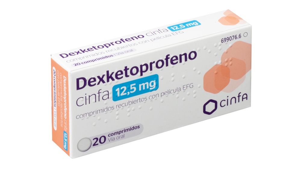 DEXKETOPROFENO CINFA 12,5 mg COMPRIMIDOS REVESTIDOS POR PELÍCULA