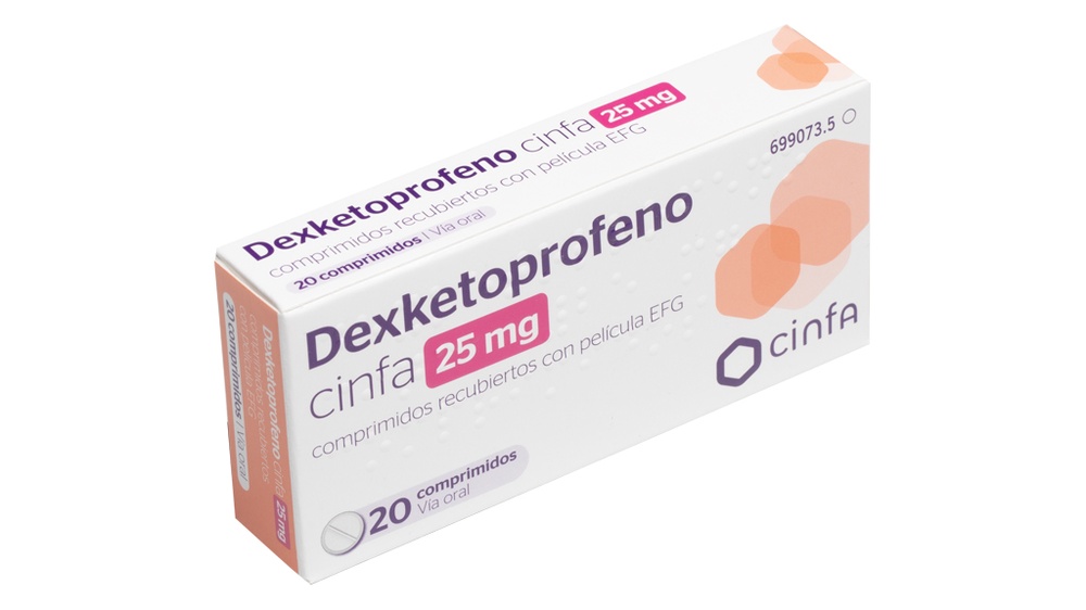 DEXKETOPROFENO CINFA 25 mg COMPRIMIDOS REVESTIDOS POR PELÍCULA
