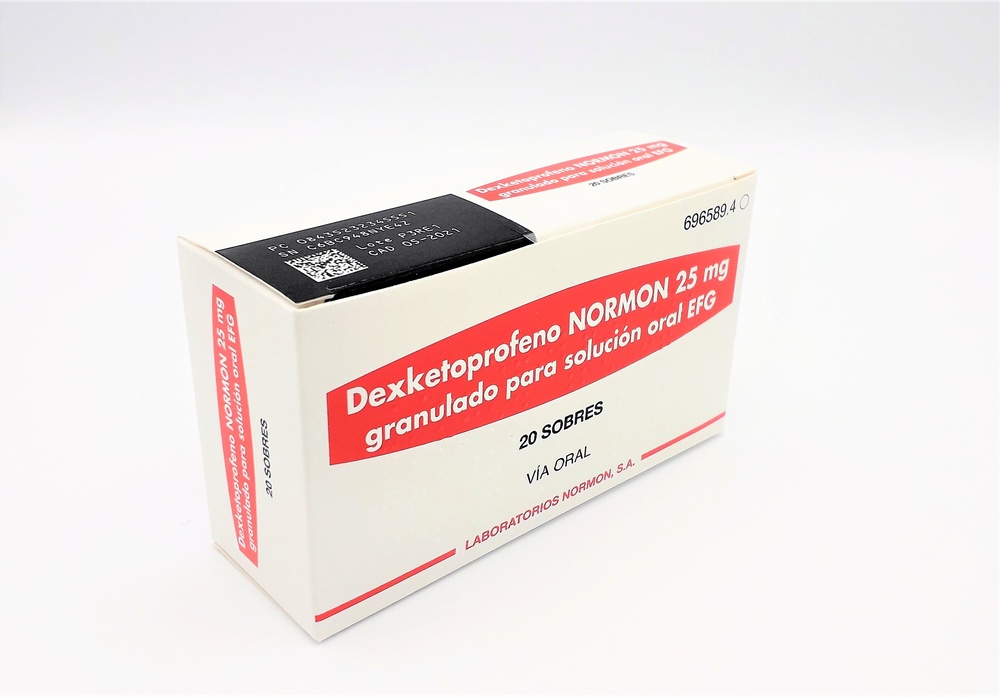 DEXKETOPROFENO NORMON 25 mg GRÂNULOS PARA SOLUÇÃO ORAL