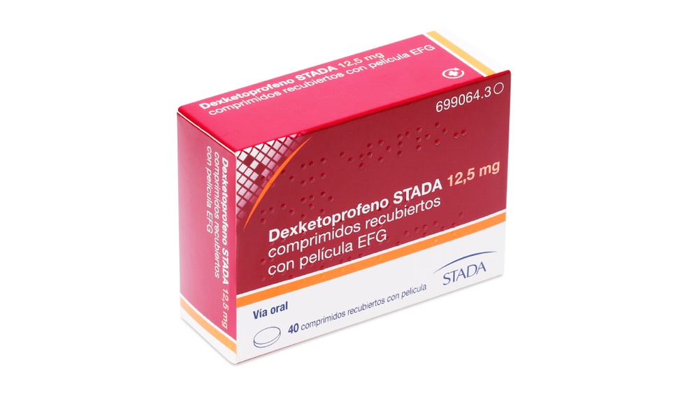 DEXKETOPROFENO STADA 12,5 mg COMPRIMIDOS REVESTIDOS POR PELÍCULA