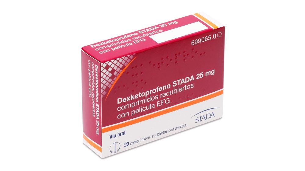 DEXKETOPROFENO STADA 25 mg COMPRIMIDOS REVESTIDOS POR PELÍCULA
