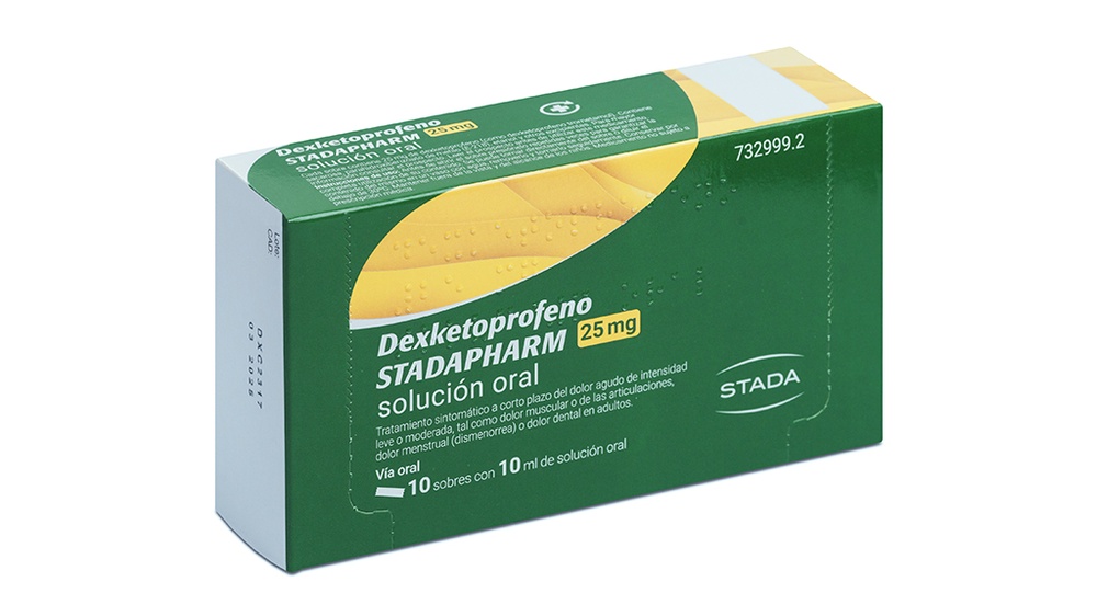 DEXKETOPROFENO STADAPHARM 25 mg SOLUÇÃO ORAL