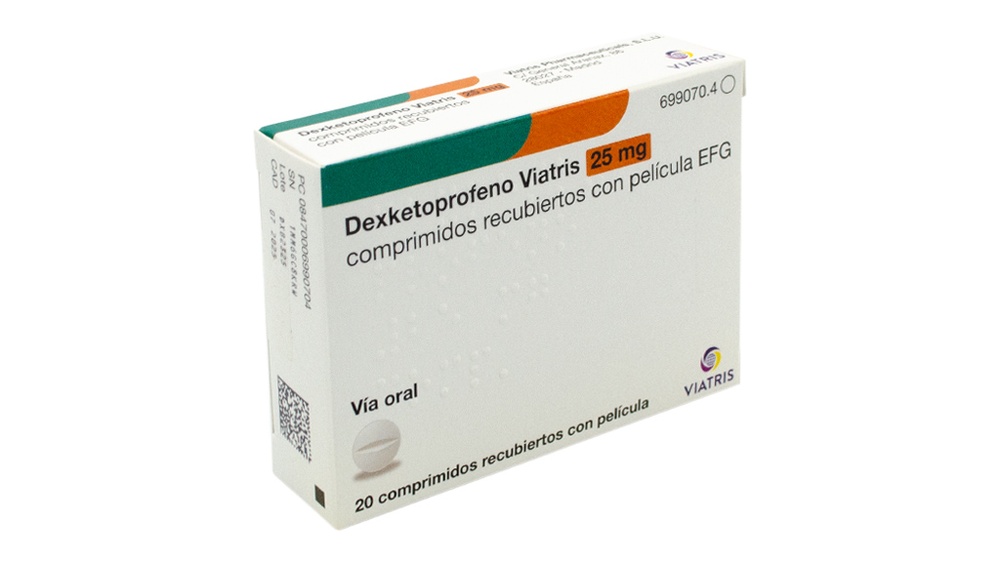 DEXKETOPROFENO VIATRIS 25 mg COMPRIMIDOS REVESTIDOS POR PELÍCULA
