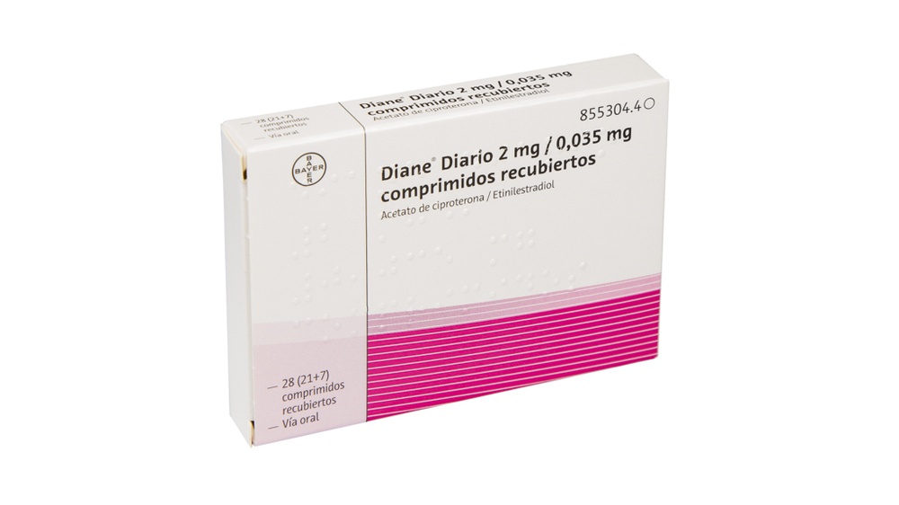 DIANE DIÁRIO 2 mg/0,035 mg COMPRIMIDOS REVESTIDOS