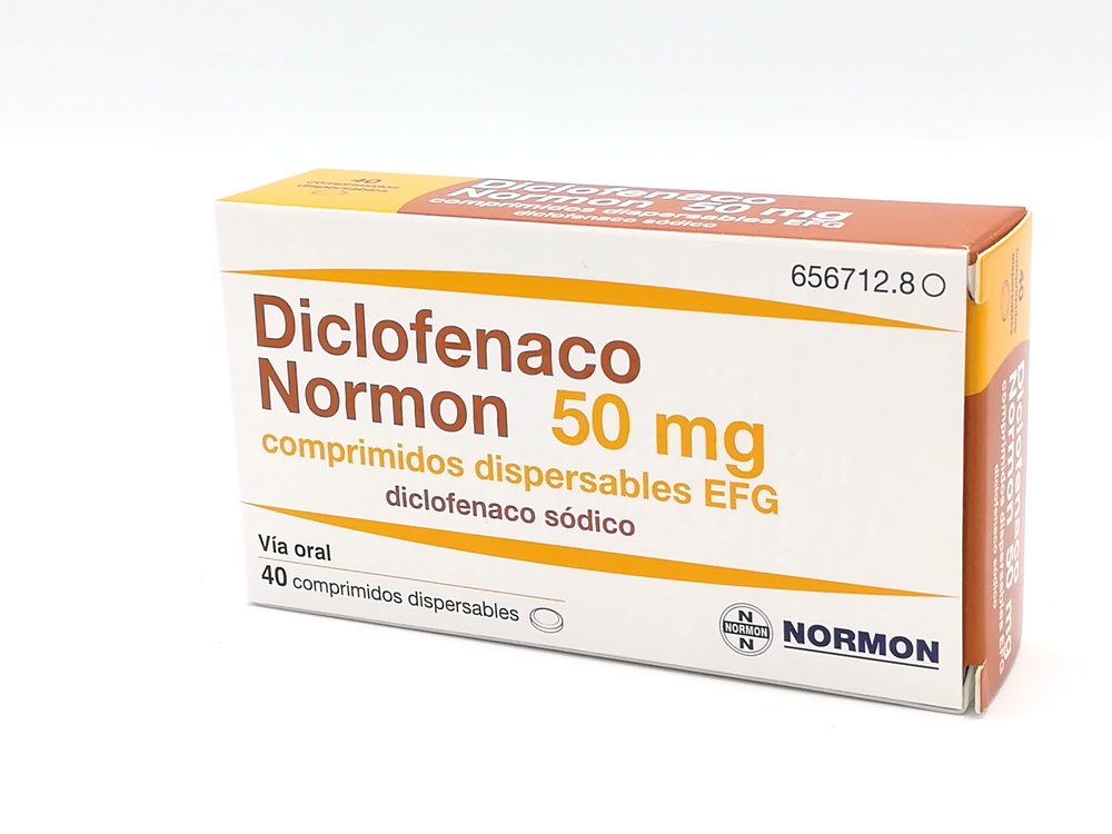 DICLOFENACO NORMON 50 mg COMPRIMIDOS DISPERSÍVEIS