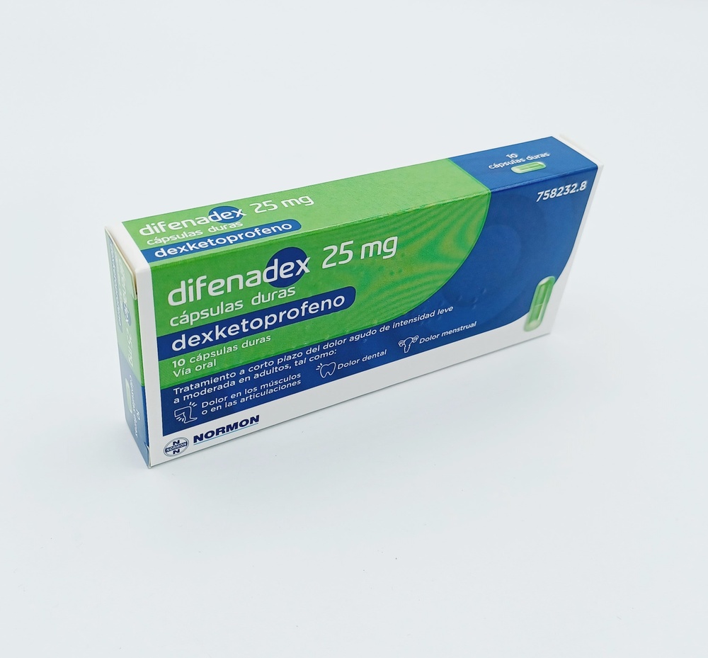 DIFENADEX 25 mg CÁPSULAS DURAS