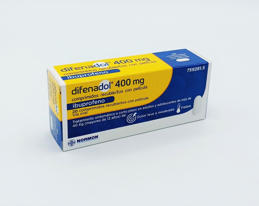 DIFENADOL 400 mg COMPRIMIDOS REVESTIDOS POR PELÍCULA
