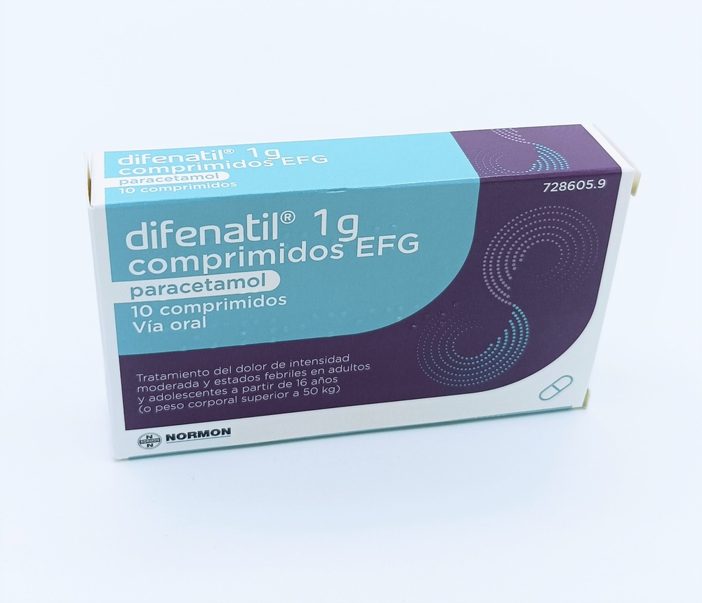 DIFENATIL 1 g COMPRIMIDOS