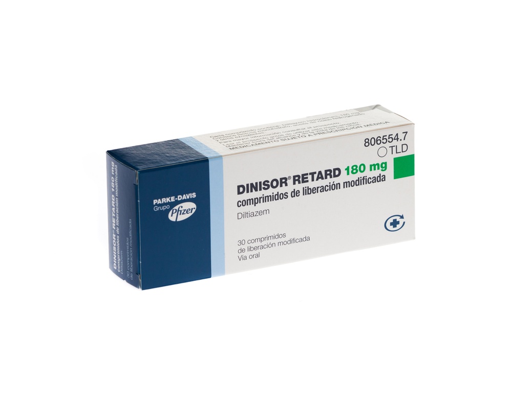 DINISOR RETARD 180 mg COMPRIMIDOS DE LIBERTAÇÃO MODIFICADA