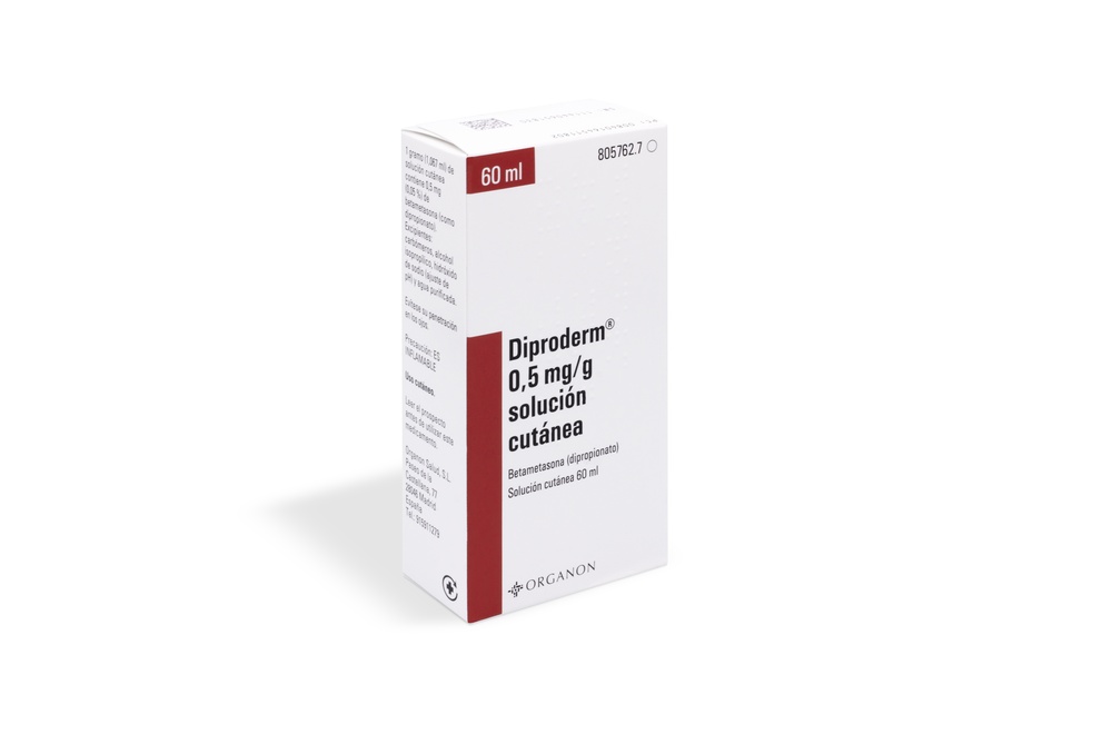 DIPRODERM 0,5 mg/g SOLUÇÃO CUTÂNEA