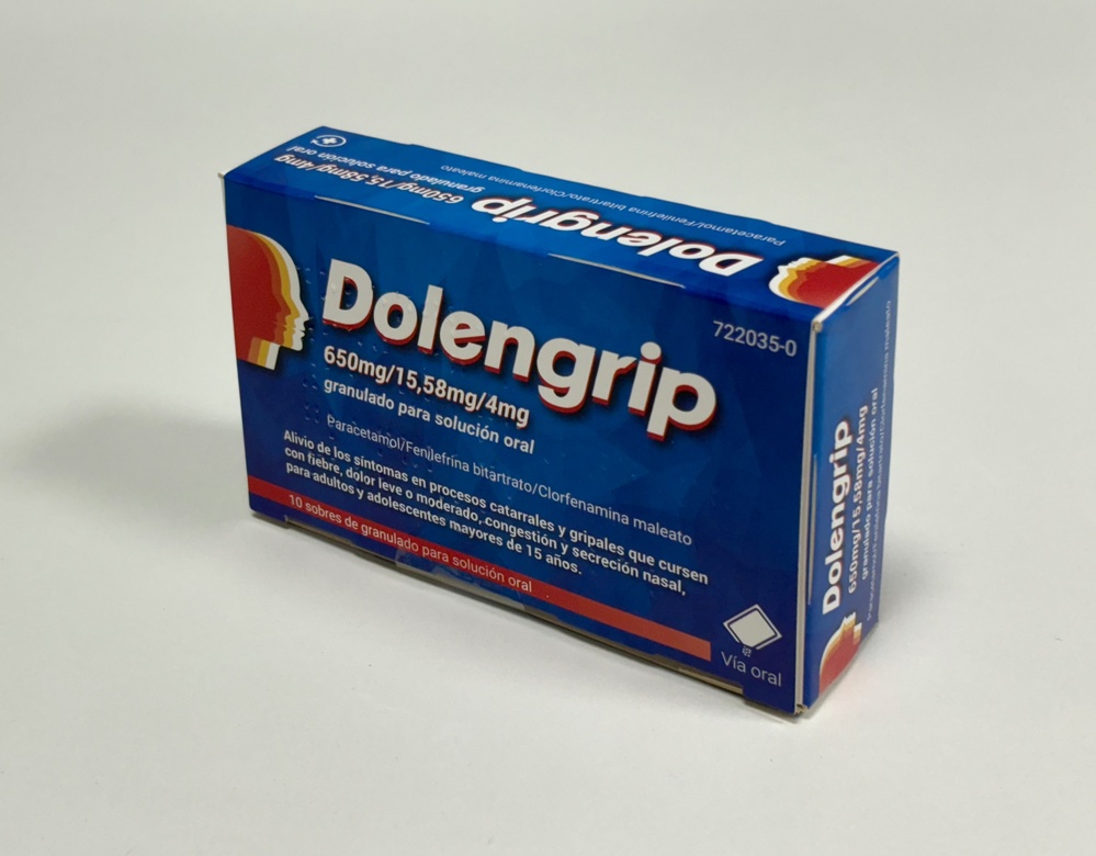 DOLENGRIP 650 mg/15,58 mg/4 mg GRÂNULOS PARA SOLUÇÃO ORAL