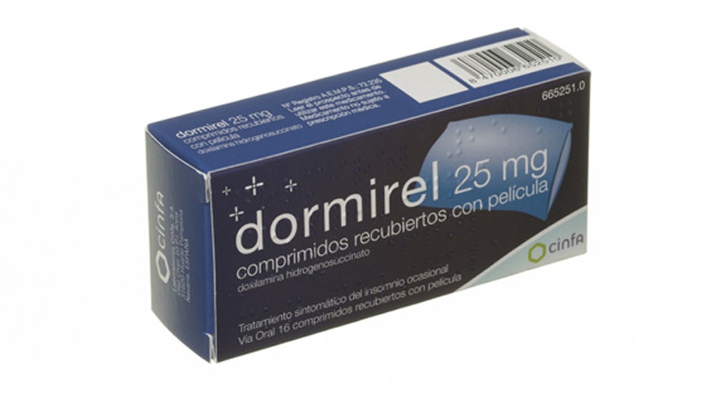 DORMIREL 25 mg COMPRIMIDOS REVESTIDOS POR PELÍCULA