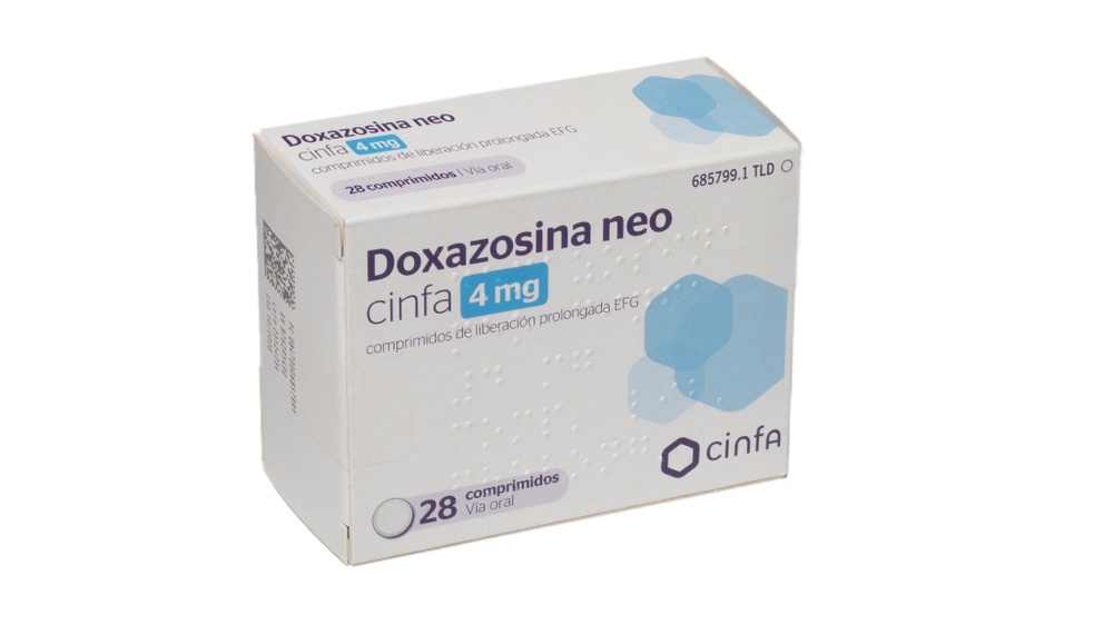 DOXAZOSINA NEO CINFA 4 mg COMPRIMIDOS DE LIBERTAÇÃO PROLONGADA