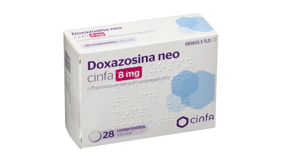 DOXAZOSINA NEO CINFA 8 mg COMPRIMIDOS DE LIBERTAÇÃO PROLONGADA