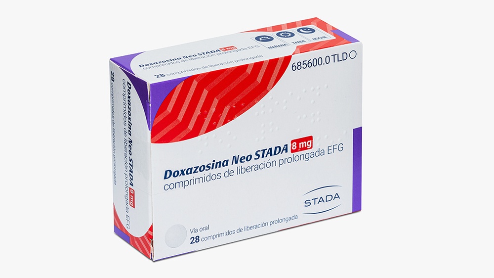 DOXAZOSINA NEO STADA 8 mg COMPRIMIDOS DE LIBERTAÇÃO PROLONGADA