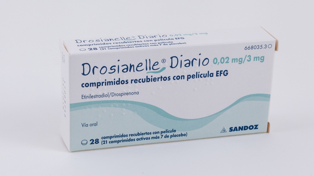 DROSIANELLE DIÁRIO 0,02 mg/3 mg COMPRIMIDOS REVESTIDOS POR PELÍCULA