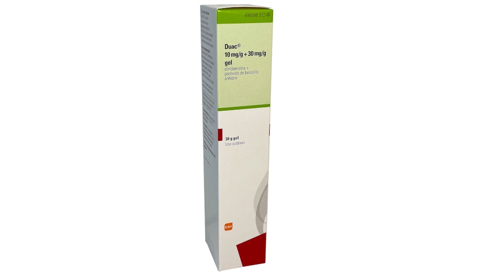 DUAC 10 mg/g + 30 mg/g GEL