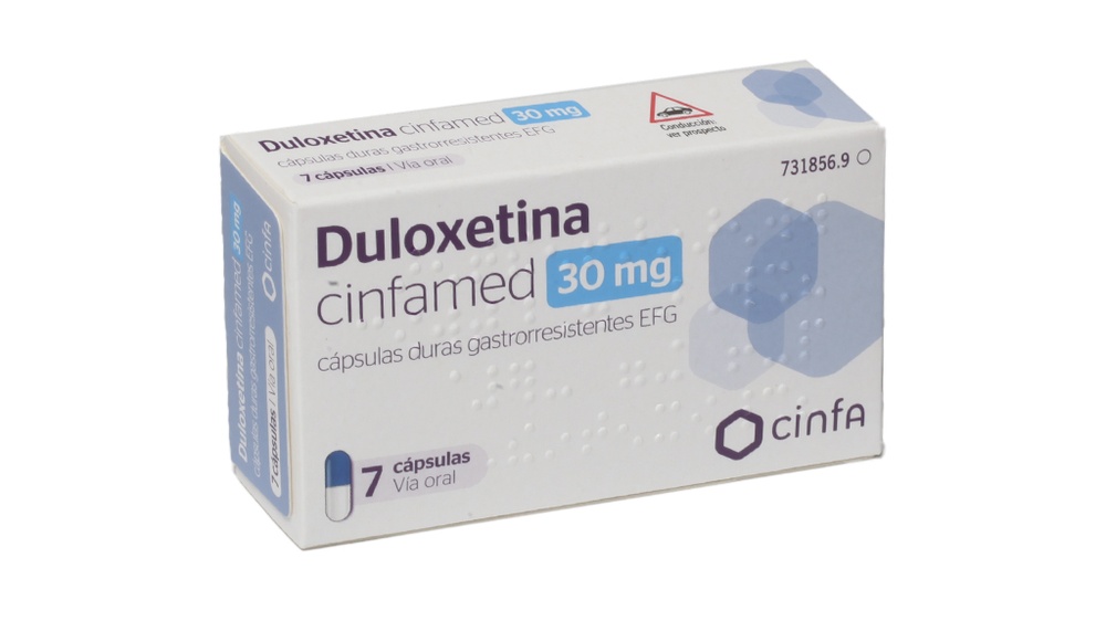 DULOXETINA CINFAMED 30 mg CÁPSULAS DURAS GASTRORRESISTENTES