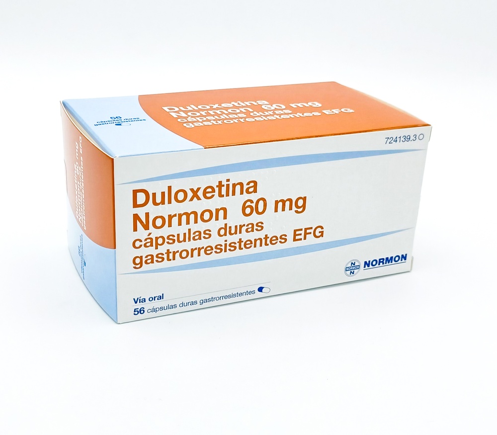 DULOXETINA NORMON 60 mg CÁPSULAS DURAS GASTRO-RESISTENTES