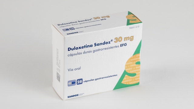 DULOXETINA SANDOZ 30 mg CÁPSULAS DURAS GASTRORRESISTENTES