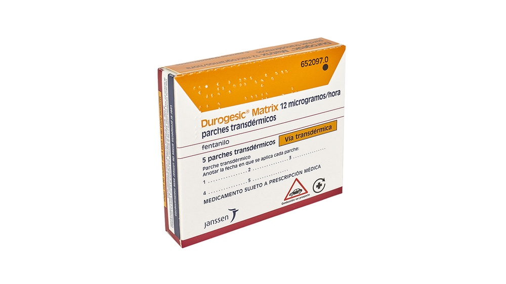 DUROGESIC MATRIX 12 microgramas/hora PACHES TRANSDÉRMICOS