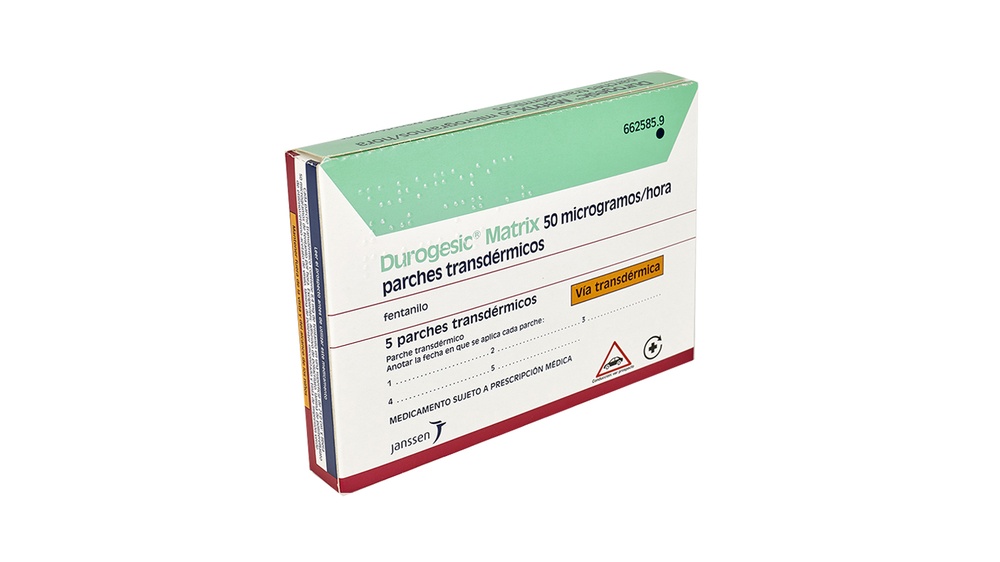 DUROGESIC MATRIX 50 microgramas/hora PACHES TRANSDÉRMICOS