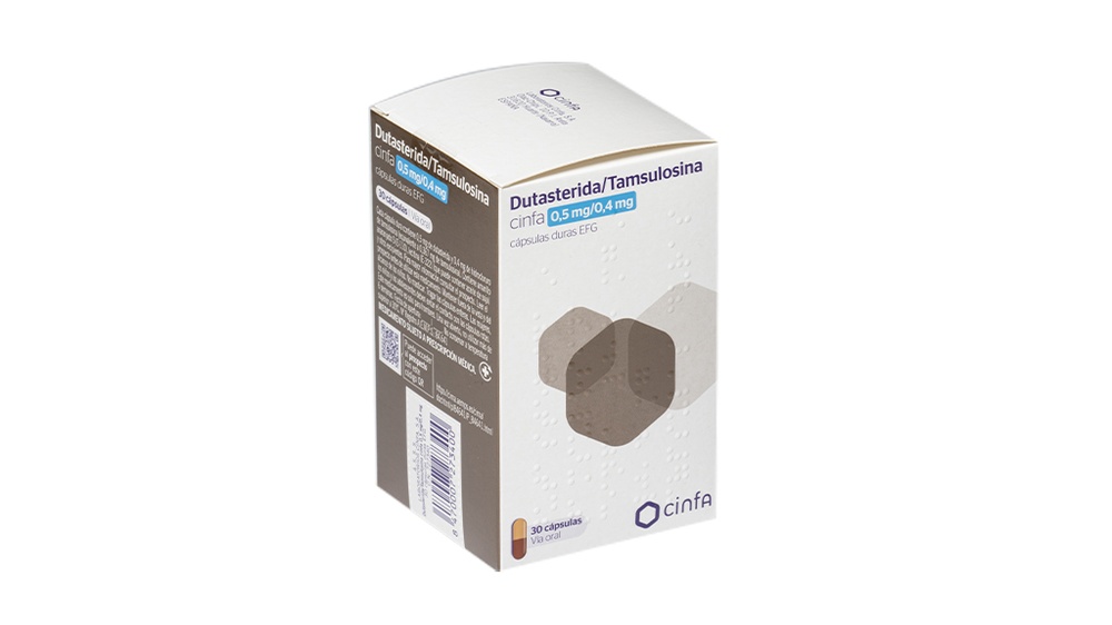 DUTASTERIDA/TAMSULOSINA CINFA 0,5 mg/0,4 mg CÁPSULAS DURAS