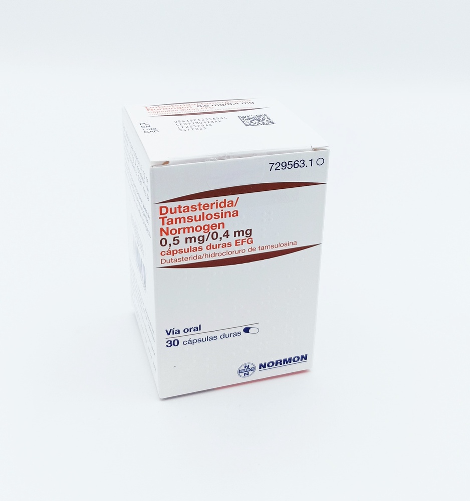DUTASTERIDA/TAMSULOSINA NORMOGEN 0,5 mg/0,4 mg CÁPSULAS DURAS