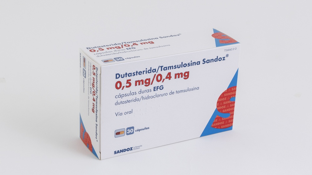 DUTASTERIDA/TAMSULOSINA SANDOZ 0,5 mg/0,4 mg CÁPSULAS DURAS