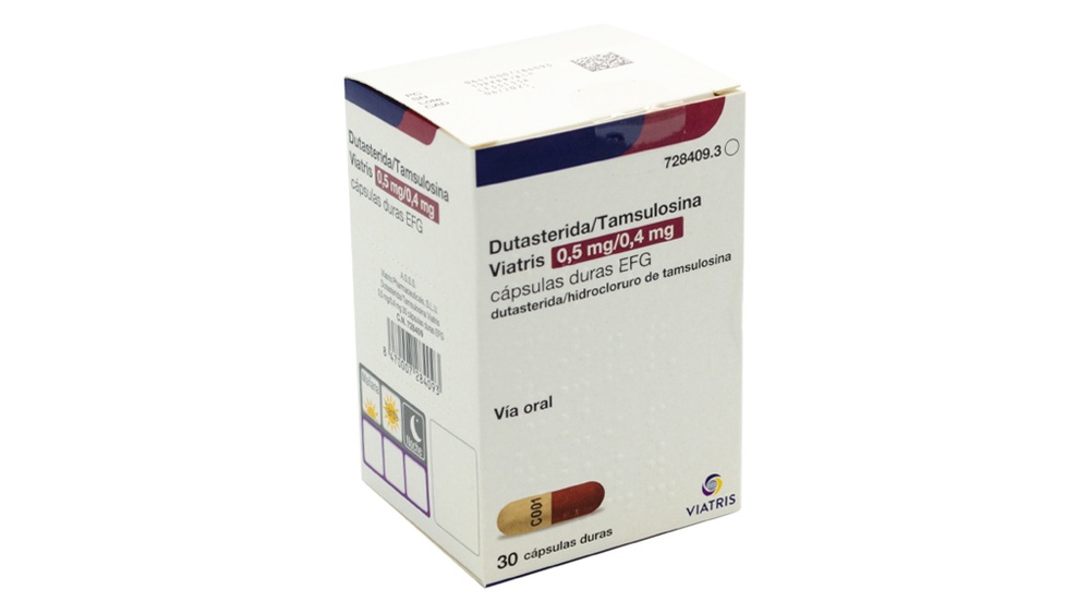 DUTASTERIDA/TAMSULOSINA VIATRIS 0,5 mg/0,4 mg CÁPSULAS DURAS
