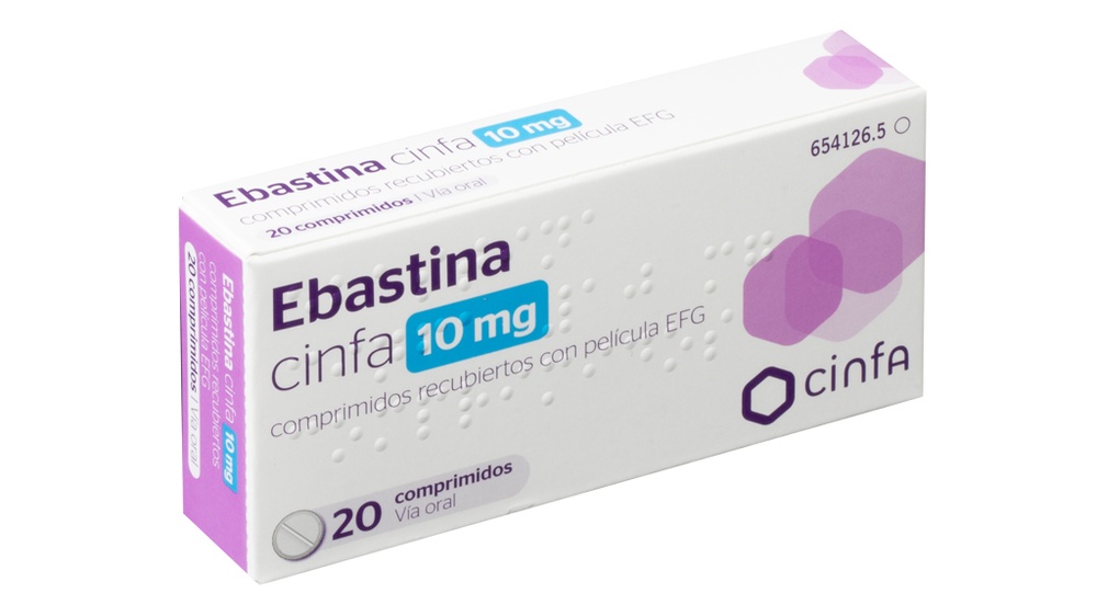 EBASTINA CINFA 10 mg COMPRIMIDOS REVESTIDOS POR PELÍCULA