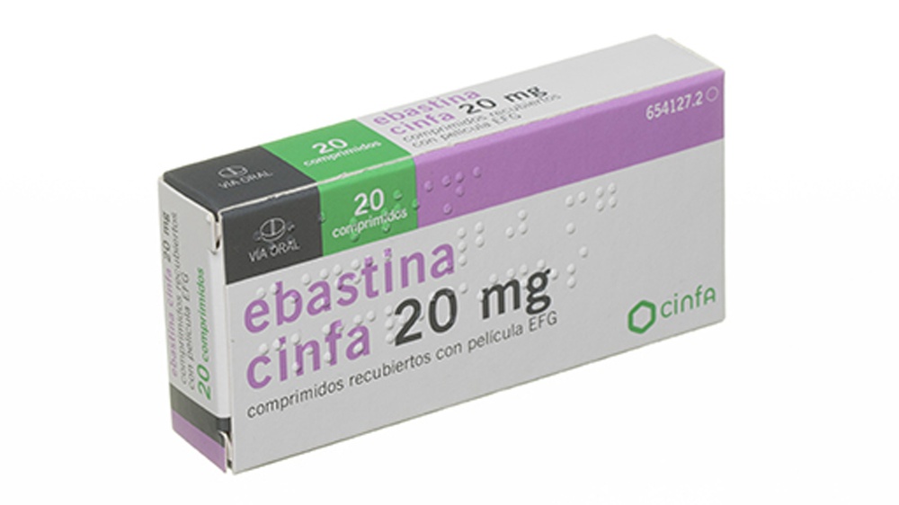 EBASTINA CINFA 20 mg COMPRIMIDOS REVESTIDOS POR PELÍCULA